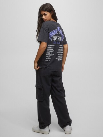 Pull&Bear T-Shirt in Schwarz