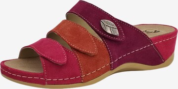 MUBB Mules in Pink: front