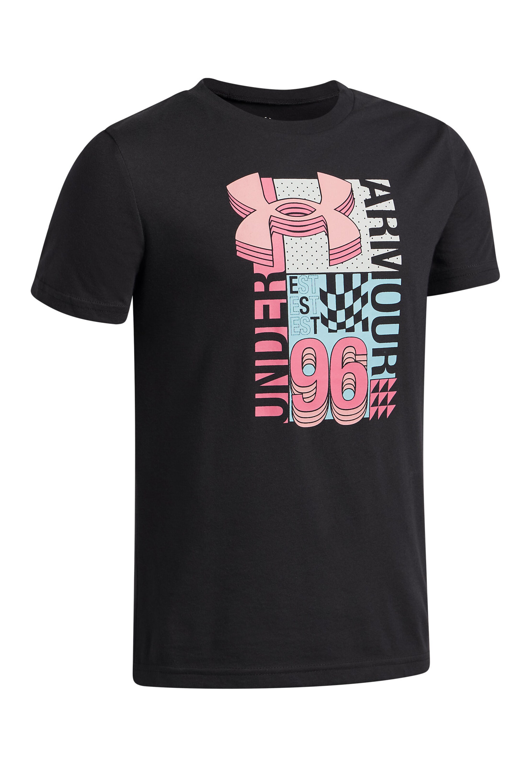 UNDER ARMOUR Functioneel shirt 'Collage' in Zwart