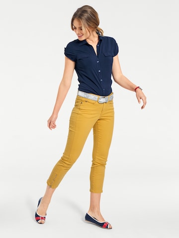 heine - Slimfit Pantalón en amarillo