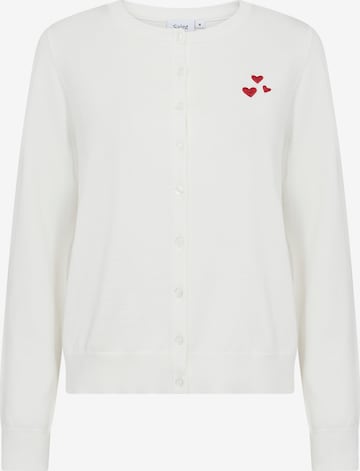 Cardigan 'Valentina' SAINT TROPEZ en blanc : devant