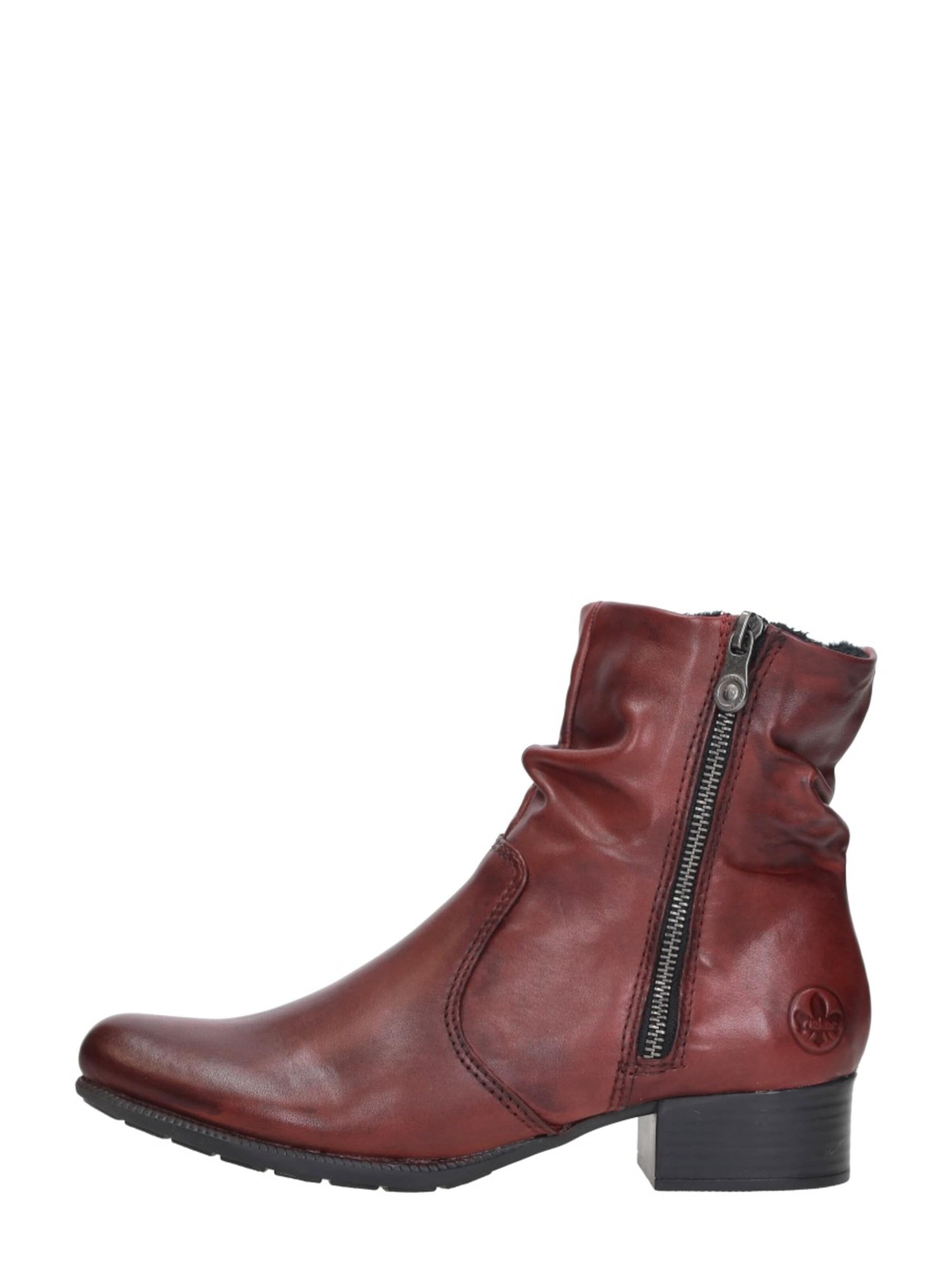 Rieker Boots 'Enkellaarsjes Hak' in Red: front