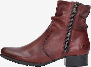 Rieker Boots 'Enkellaarsjes Hak' in Red: front