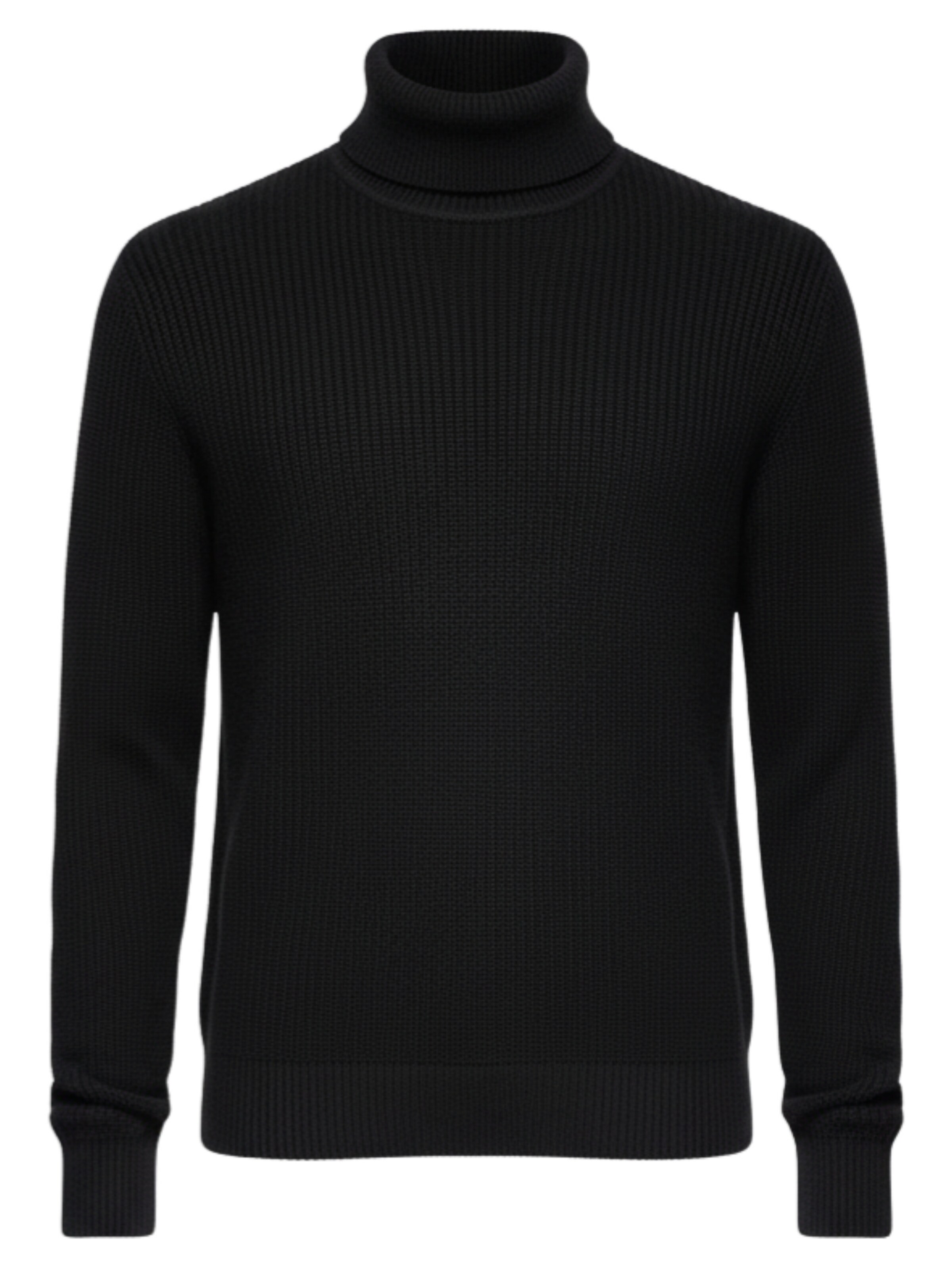 Pull-over 'OM-SWTN-0162' Ombre en noir : devant