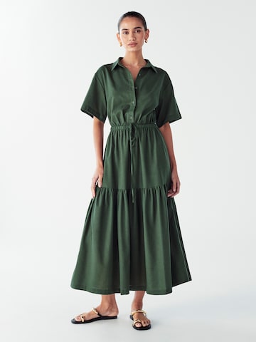 Willa Dress in Green: front