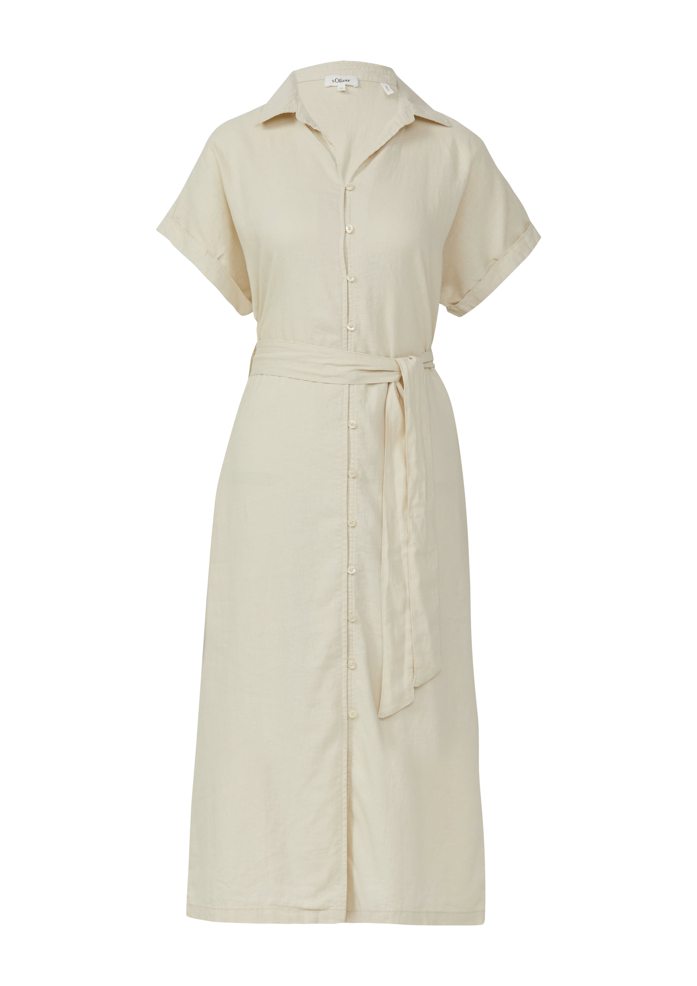 s.Oliver Kleid in Beige: Vorderseite