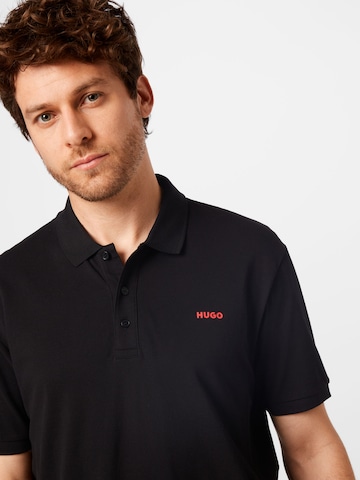 HUGO Red Poloshirt 'Donos' in Schwarz