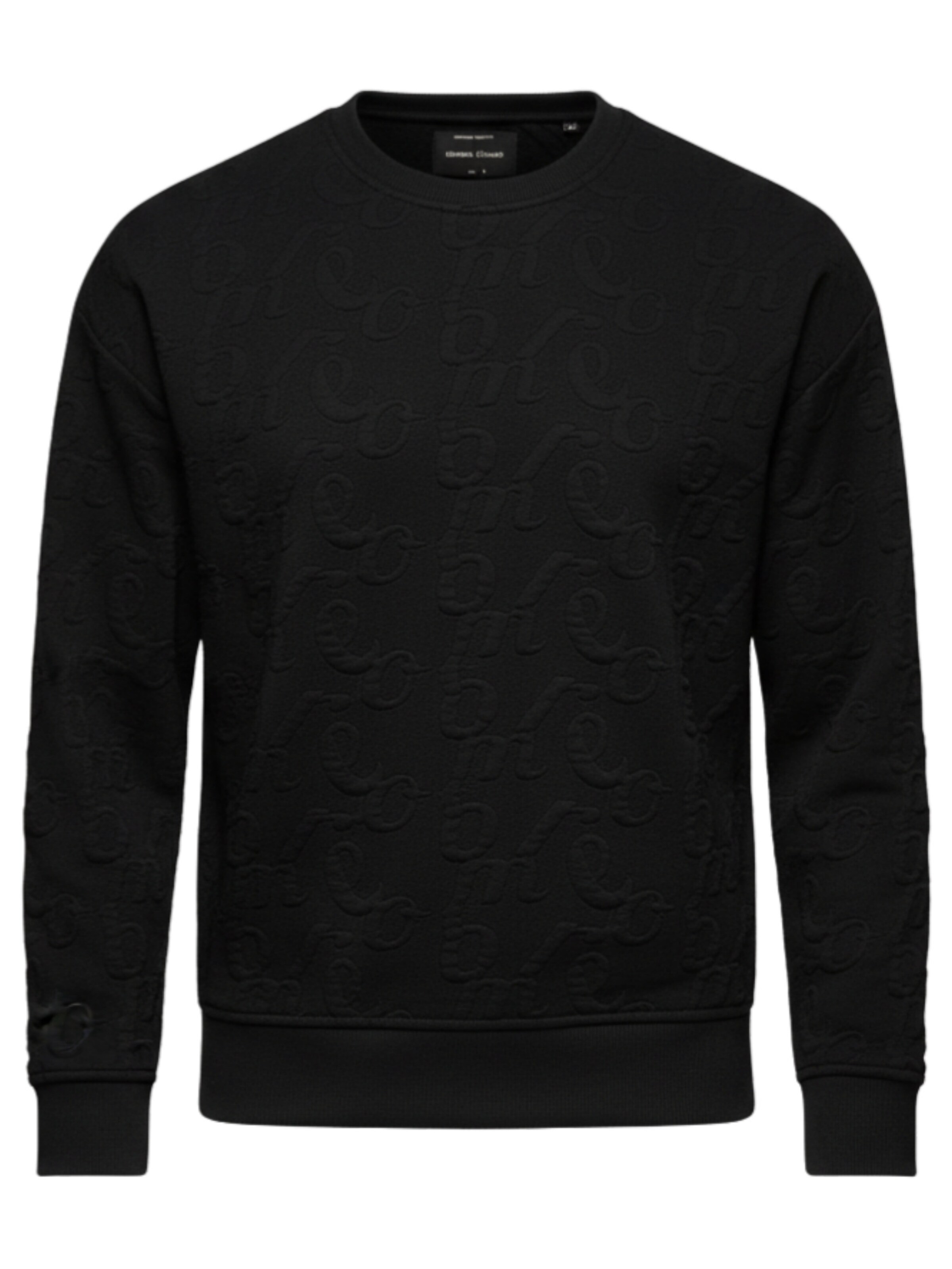 Ombre Sweatshirt 'B1712' in Zwart: voorkant