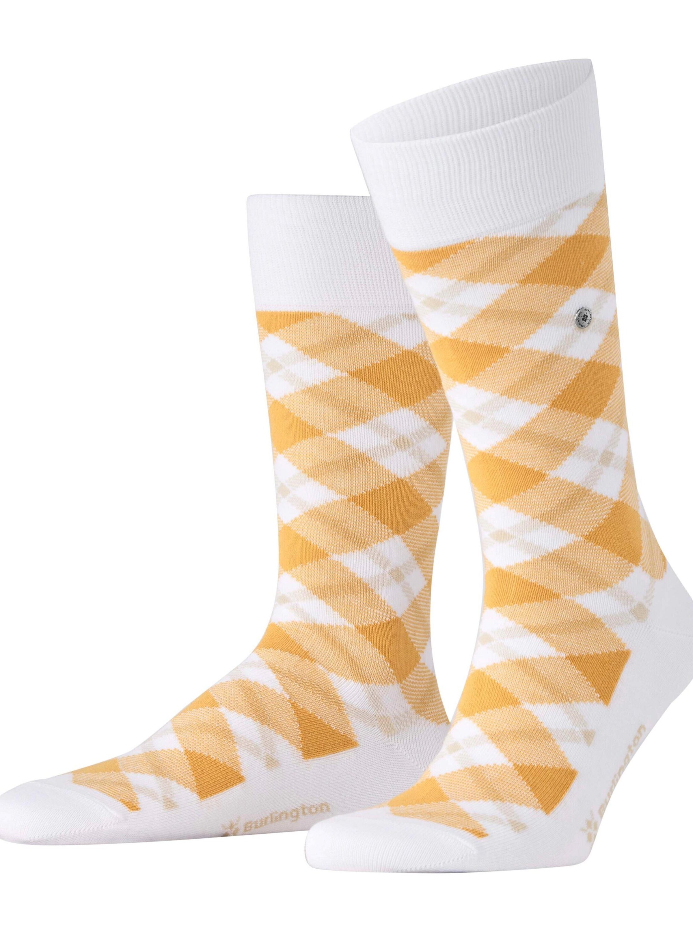 BURLINGTON Socks 'Tartan' in White: front
