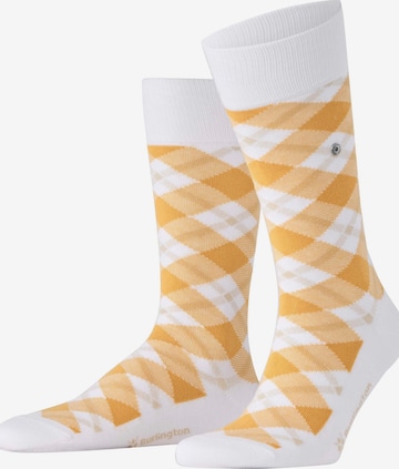 BURLINGTON Socks 'Tartan' in White: front