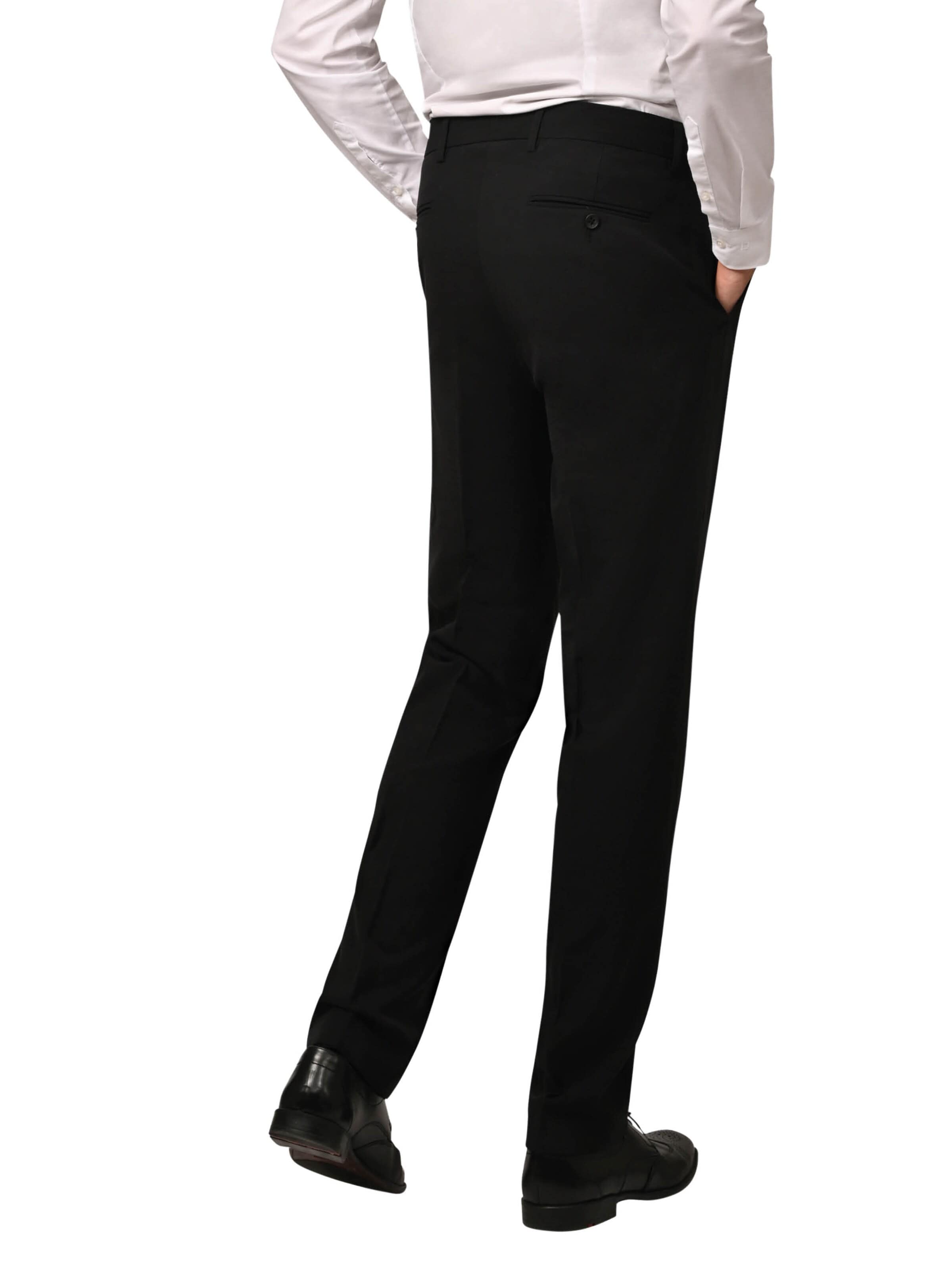 Hirschthal Slimfit Bügelfaltenhose‌‌‌‌‌‌‌‌‌‌ in Schwarz