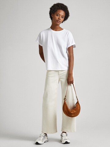 Pepe Jeans - Camiseta 'LIU' en blanco