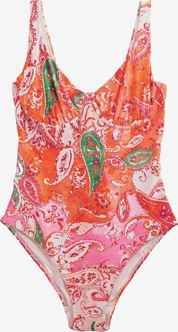 Maillot de bain 'Tummy Control DD+' Next en orange : devant