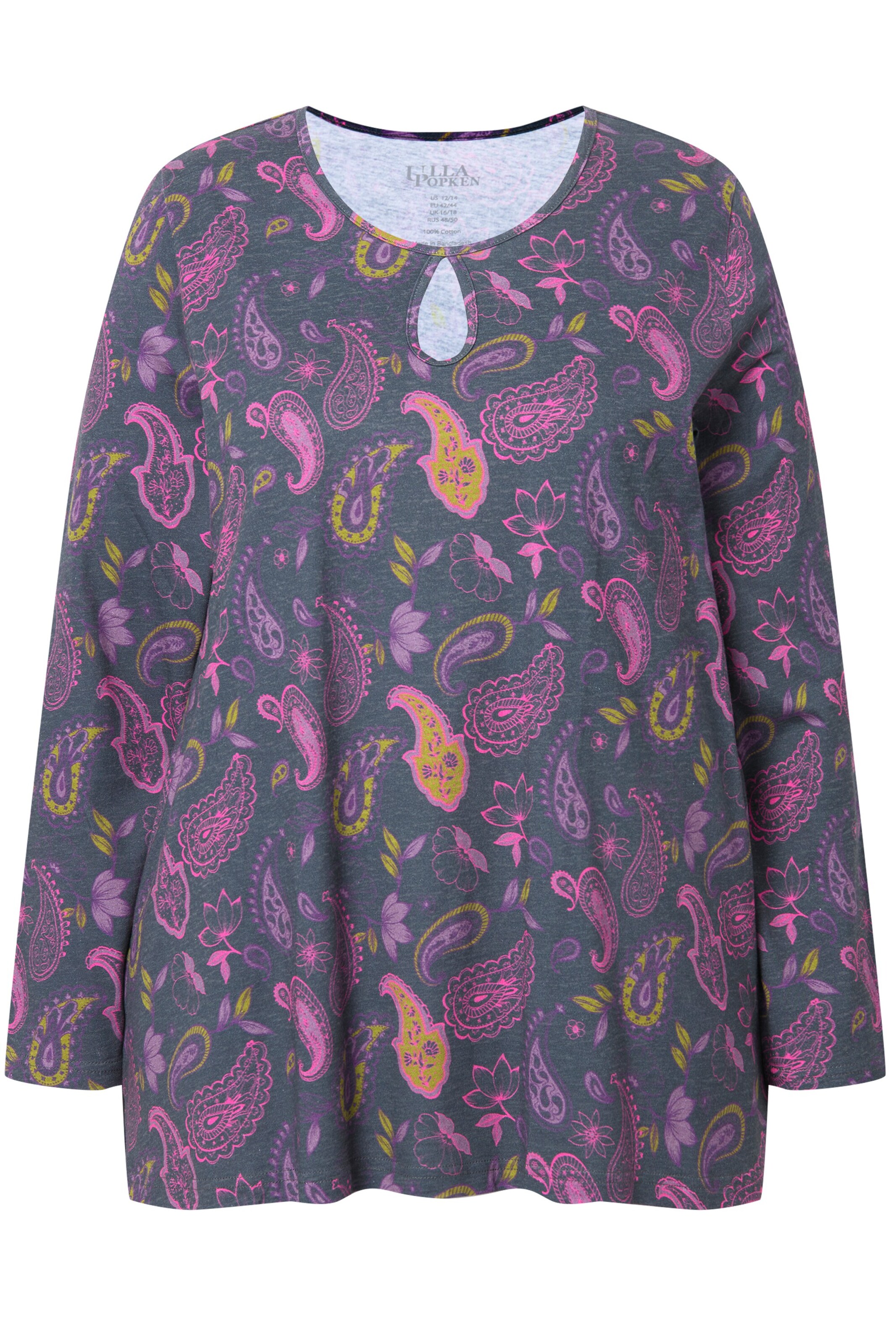 Ulla Popken Shirt in Blauw: voorkant