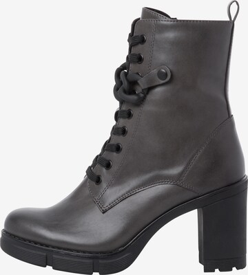 MARCO TOZZI Lace-Up Ankle Boots in Grey