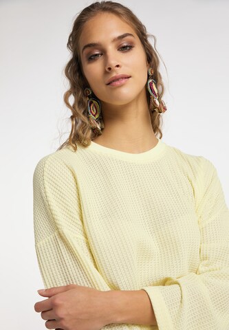 Sweat-shirt IZIA en jaune