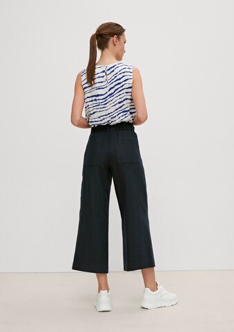 Wide leg Pantaloni di comma casual identity in blu