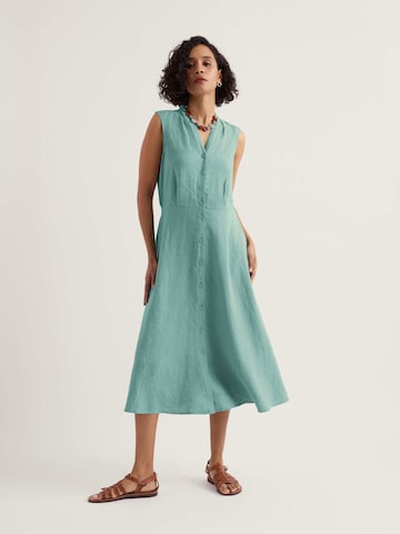Seasalt Cornwall Blousejurk 'Carved Wood' in Blauw: voorkant