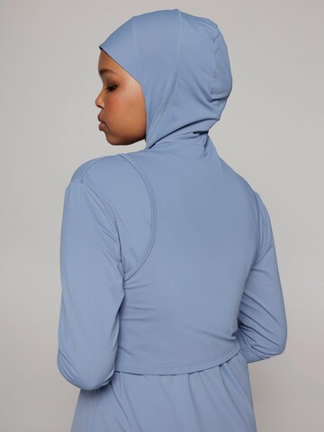 SIYA Swimwear T-Shirt Badeanzug 'Hijab' in Blau