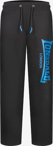 LONSDALE Regular Urheiluhousut 'Herdley' värissä musta: etupuoli