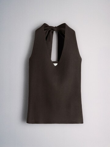 The Set Knitted Top in Beige