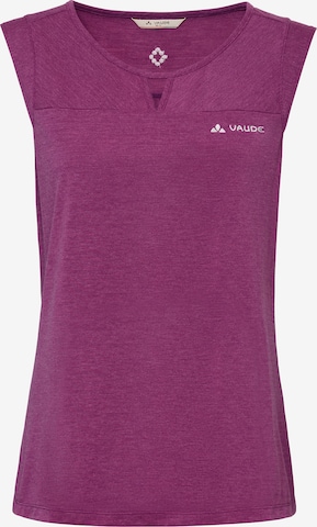 VAUDE Sporttop 'Skomer' in Lila: voorkant