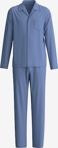 CALIDA Pyjama lang 'Relax Choice' in Blauw: voorkant