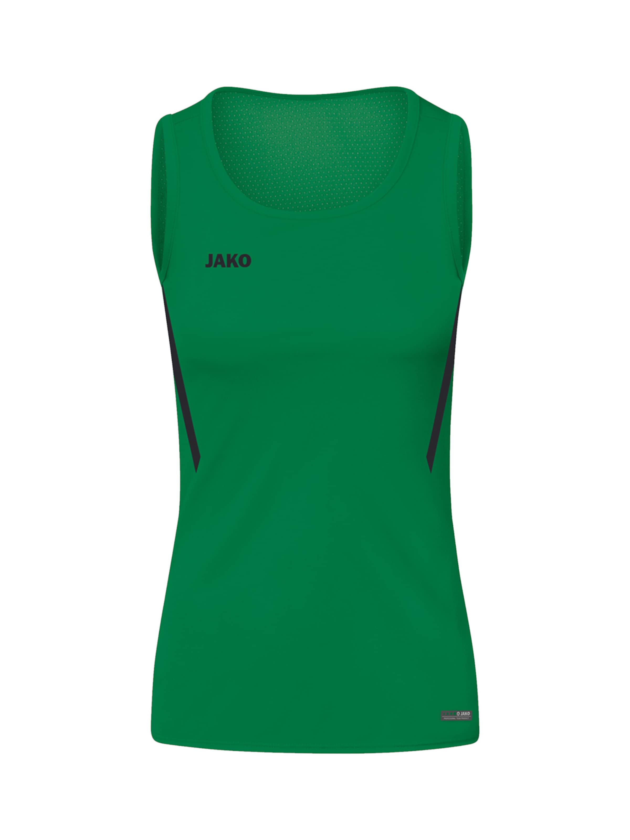 JAKO Sporttop 'Challenge' in Grün: Vorderseite