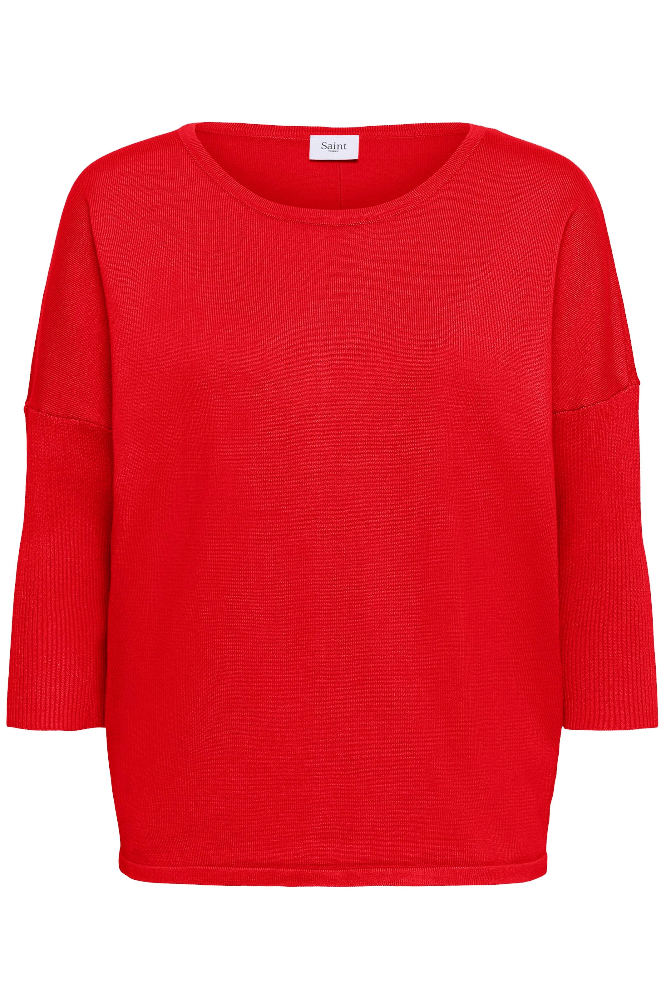 SAINT TROPEZ Trui 'Mila' in Rood: voorkant