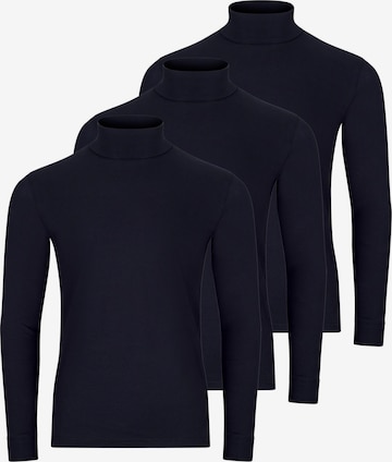 Ragman Shirt 'Basic' in Blue: front