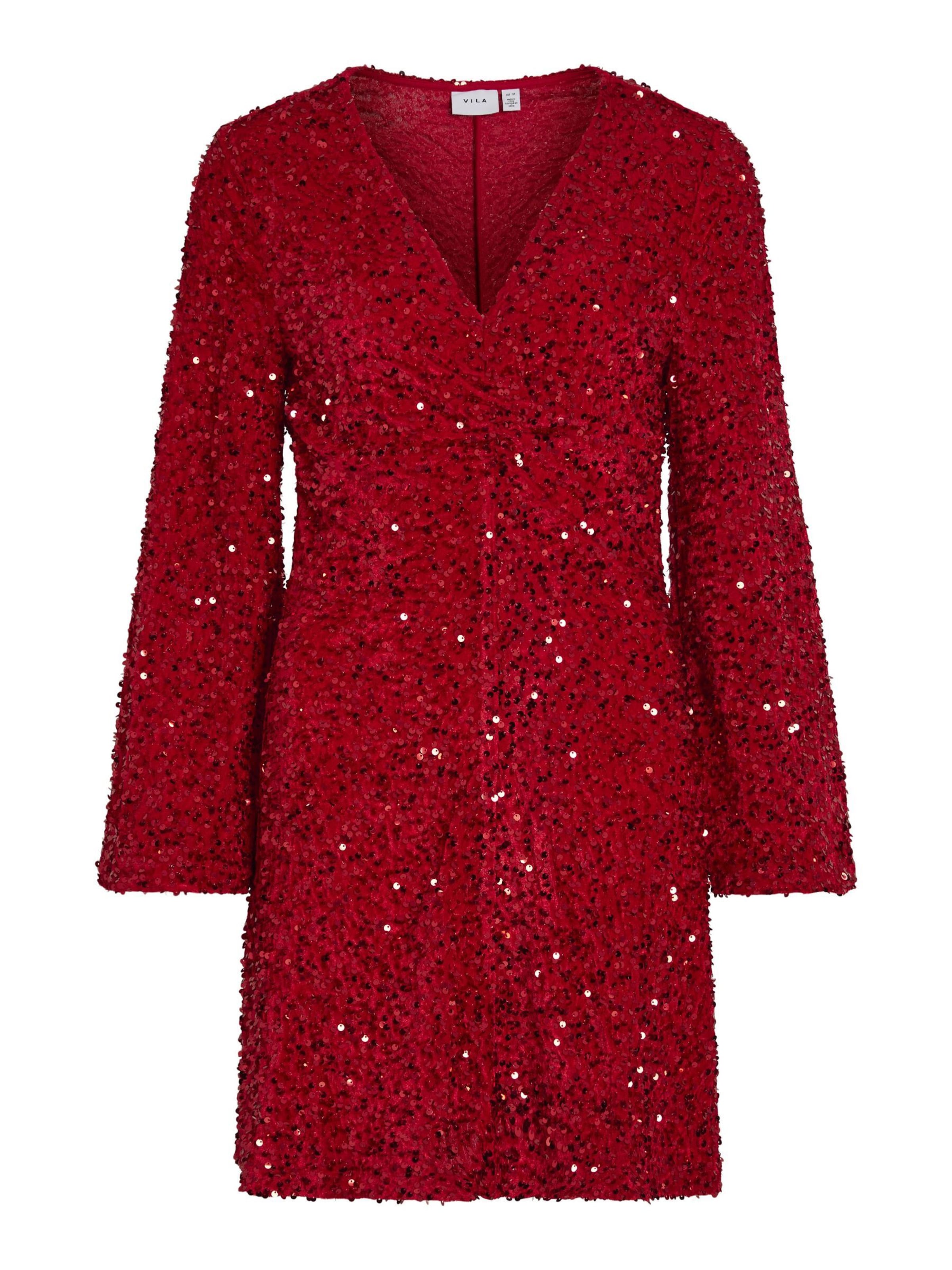 Abito da cocktail di VILA in rosso: frontale