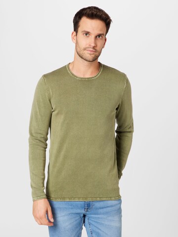 Coupe regular Pull-over 'Garson' Only & Sons en vert : devant