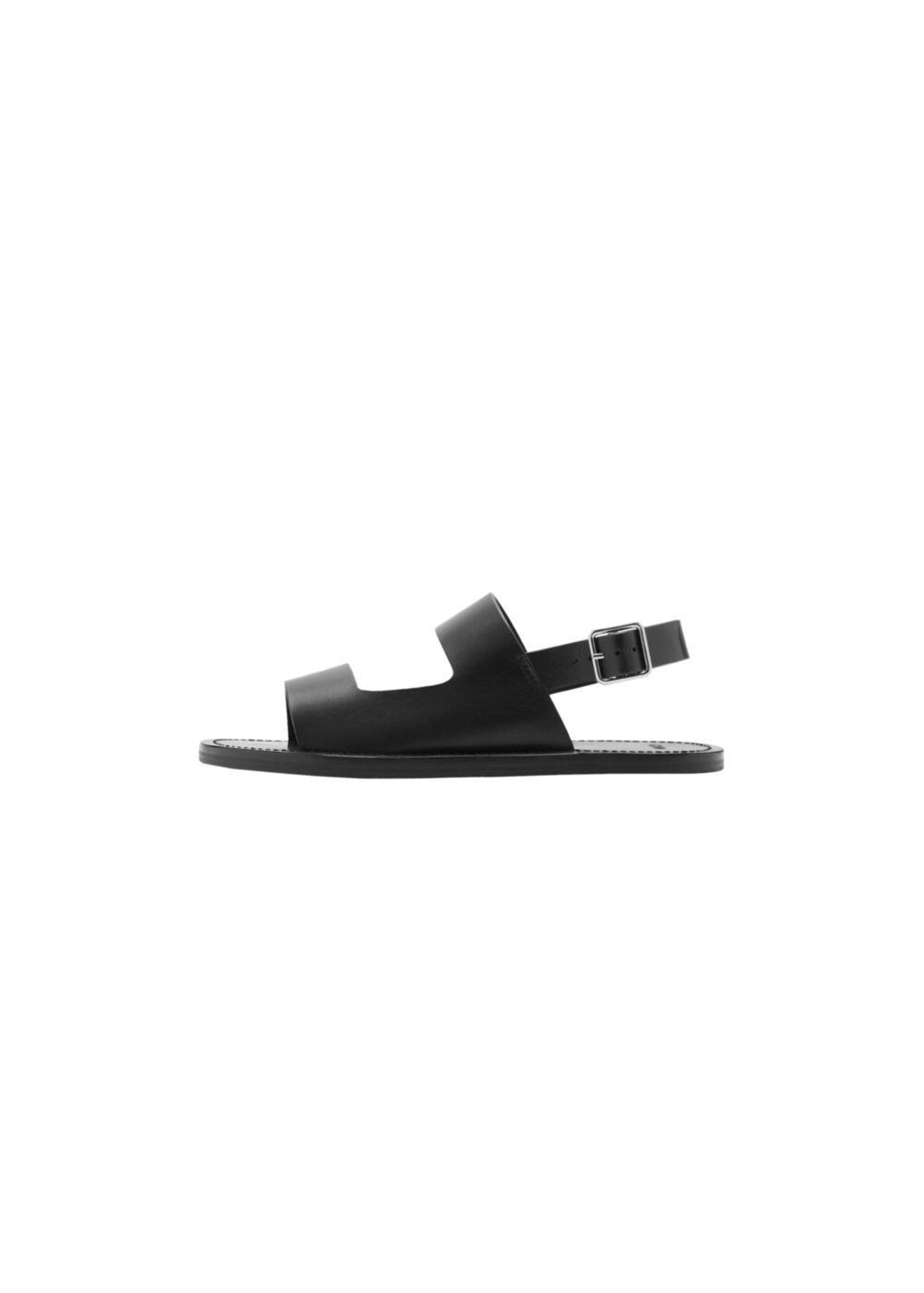 MANGO MAN Sandals 'Asimetri' in Black: front
