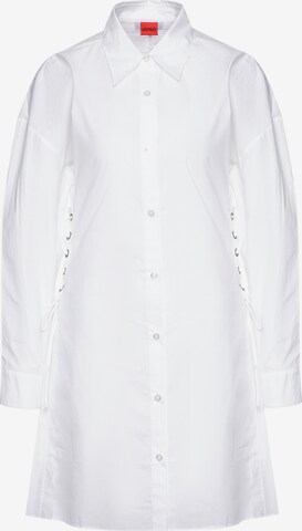 HUGO Shirt Dress 'Kusanna' in White: front