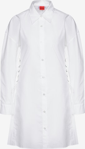 HUGO Shirt Dress 'Kusanna' in White: front