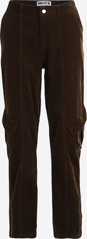 NEON & NYLON Regular Cargo Pants 'ARA' in Brown: front