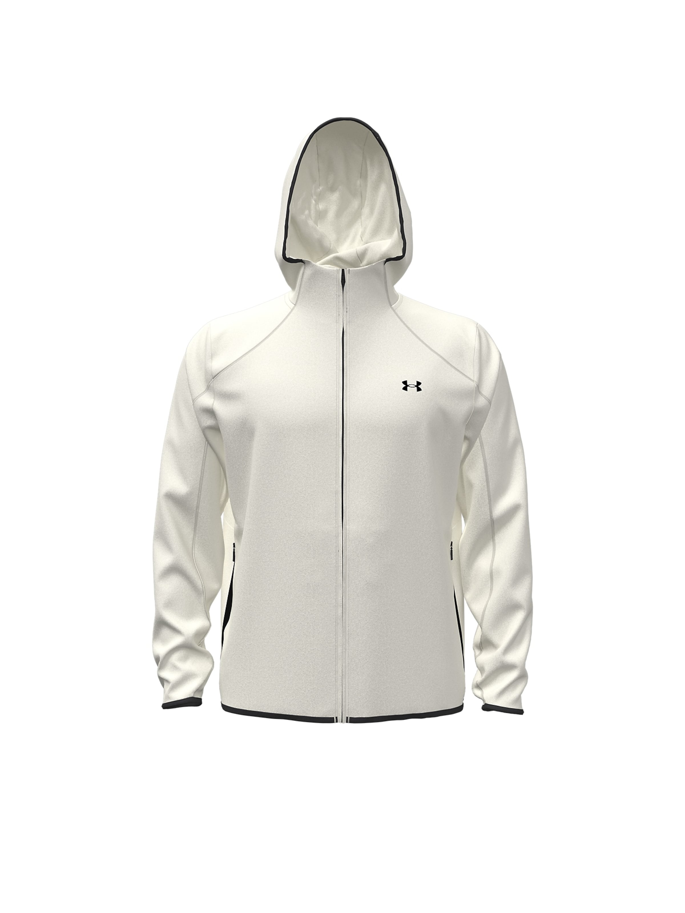 UNDER ARMOUR Sportsweatvest in Wit: voorkant