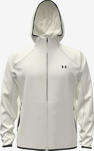 UNDER ARMOUR Sportsweatvest in Wit: voorkant