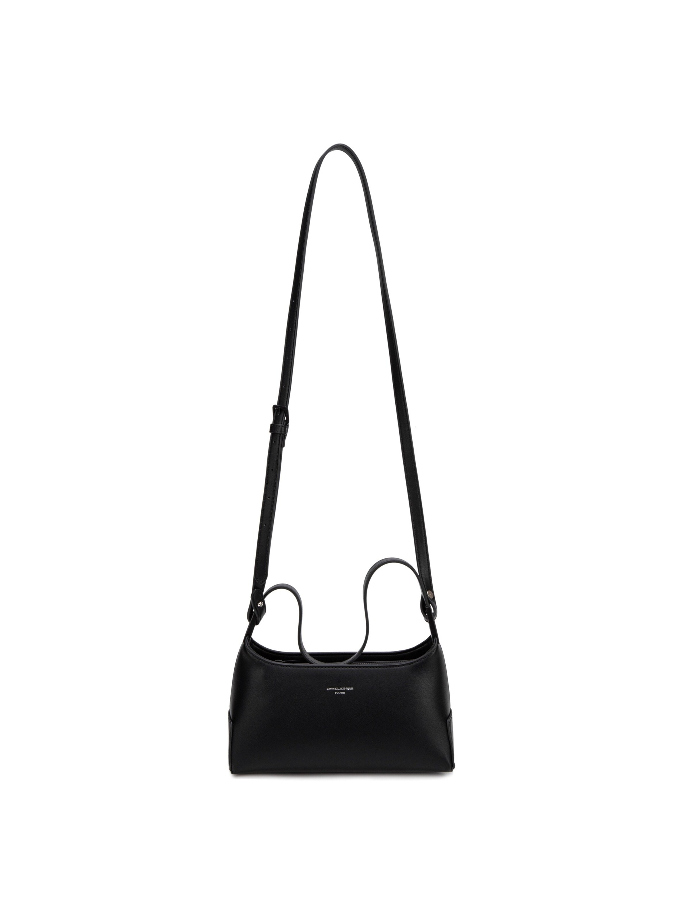 Borsa a spalla 'Borsa a Spalla Baguette David Jones Ecopelle Zip' di David Jones in nero