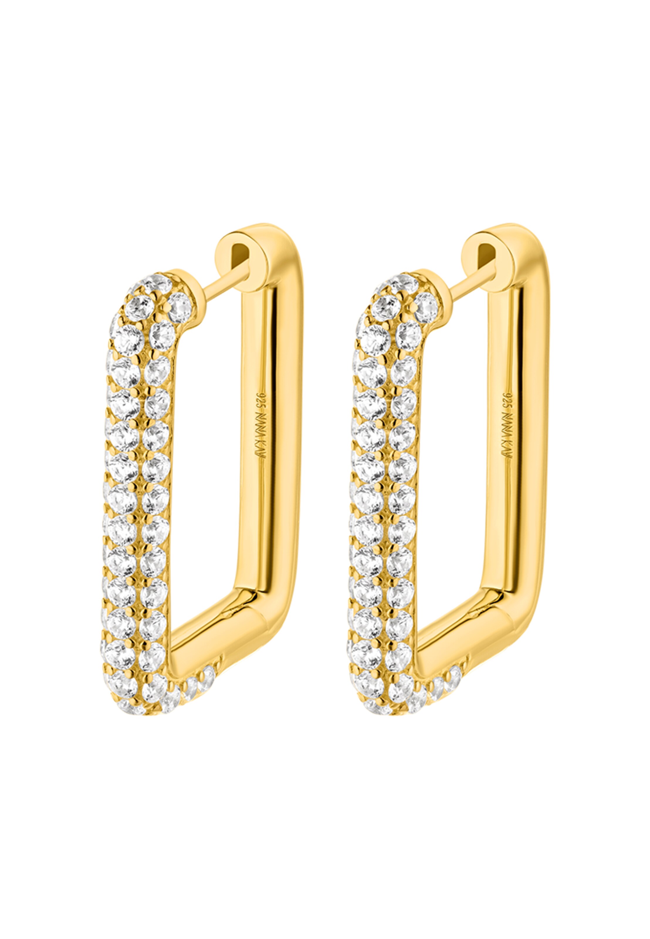 Nana Kay Earrings 'Solid Flair' in Gold: front