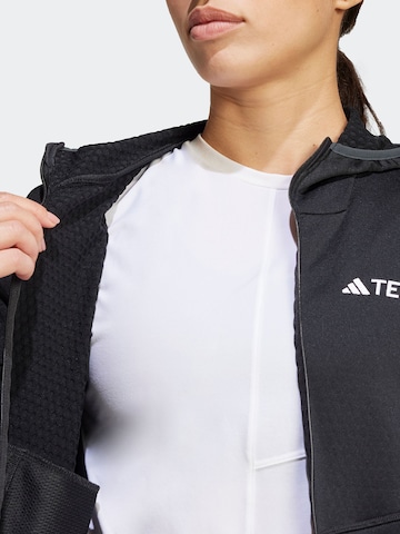 ADIDAS TERREX Toiminnallinen fleecetakki 'Xperior' värissä musta