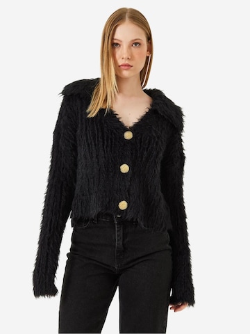 Bianco Lucci - Casaco de malha em preto: frente