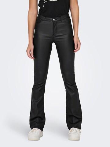 JDY Flared Pants 'THUNDER' in Black: front