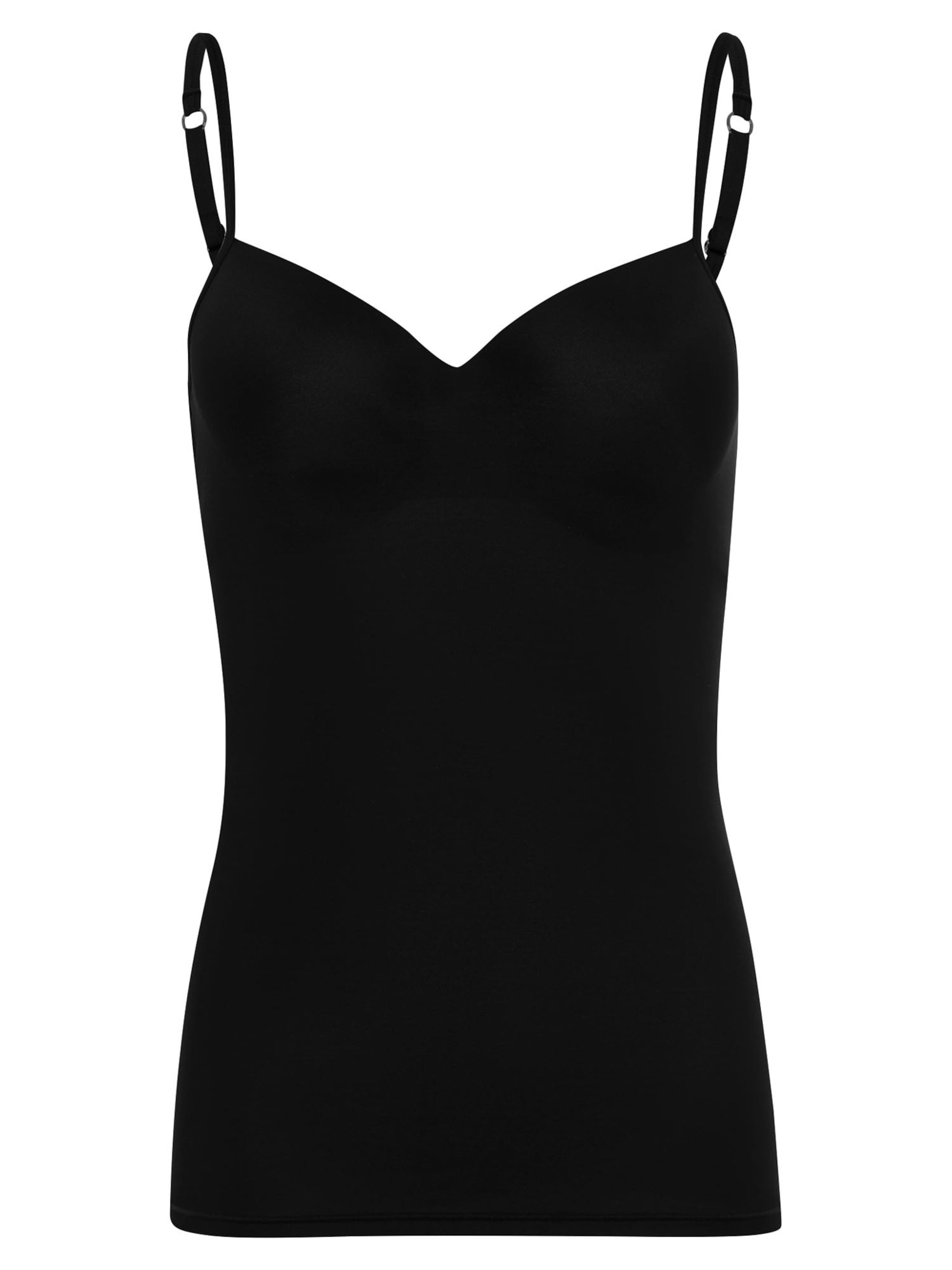 Hanro T-shirt BH 'Allure' in Zwart: voorkant