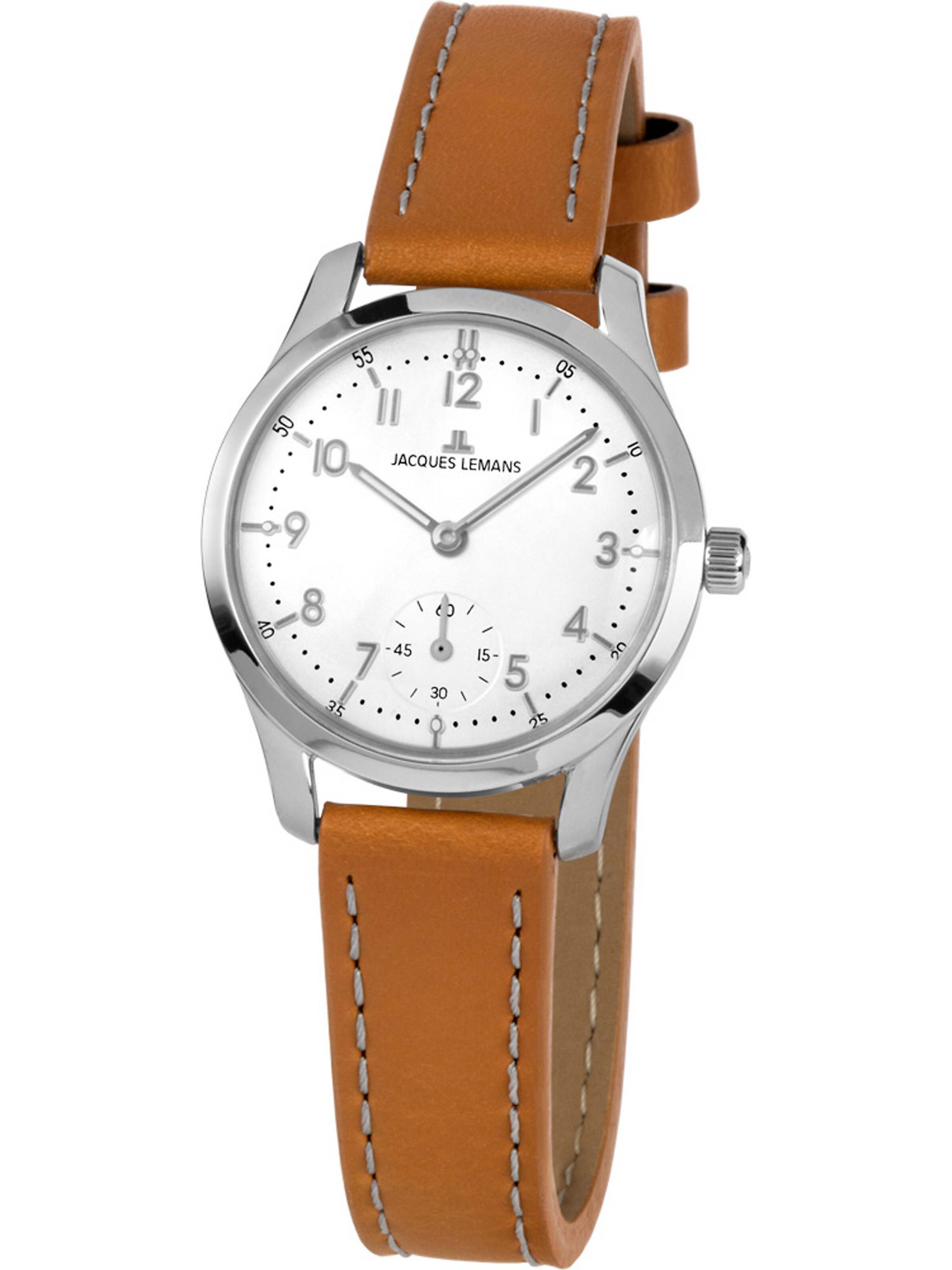 Jacques Lemans Uhr in Braun: Vorderseite