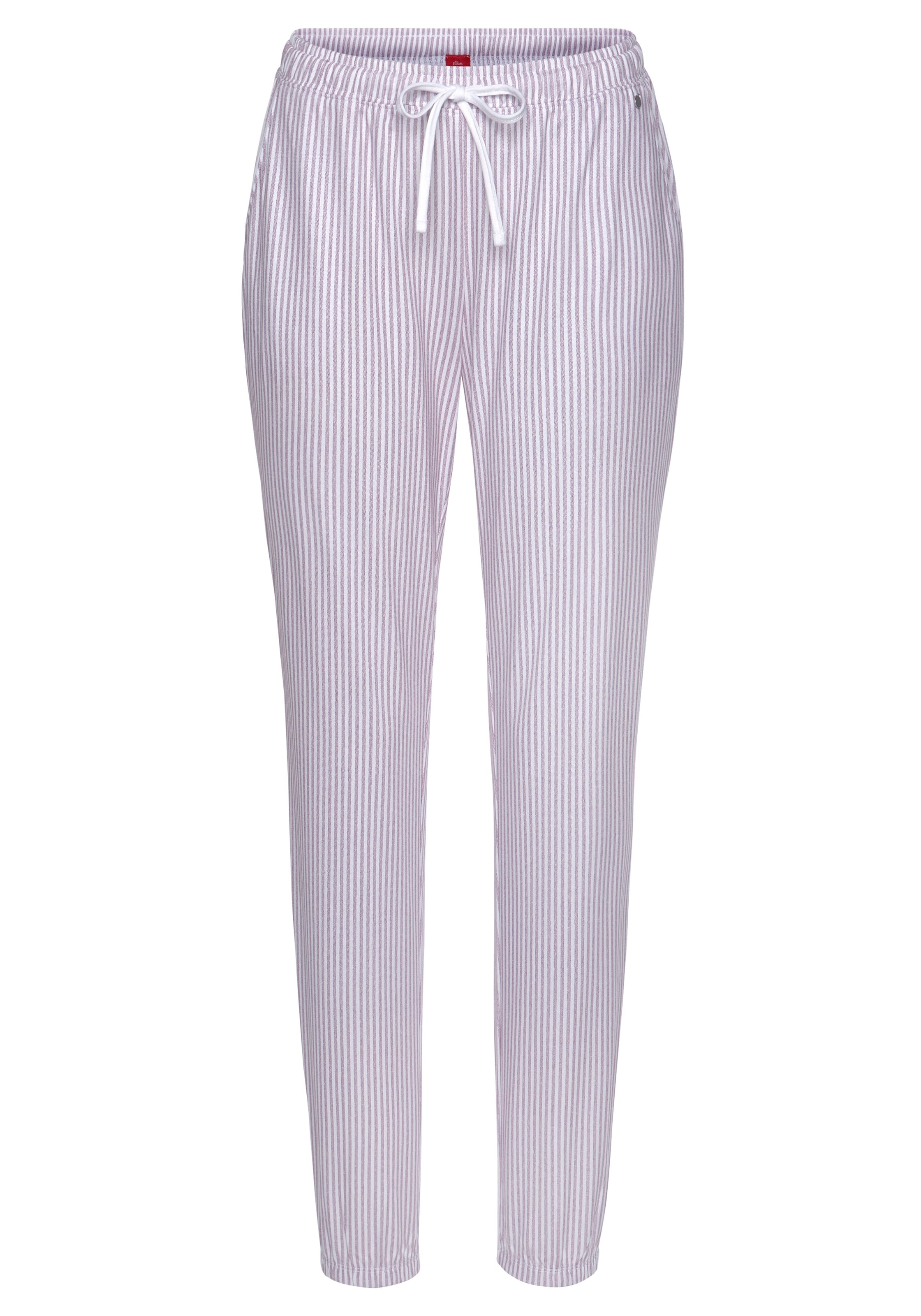 s.Oliver Pajama Pants in Purple: front