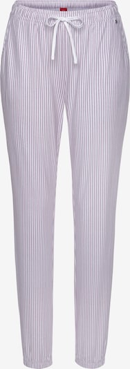 s.Oliver Pantalon de pyjama en violet clair / blanc, Vue avec produit