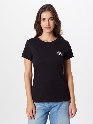 T-shirt Calvin Klein Jeans en noir : devant