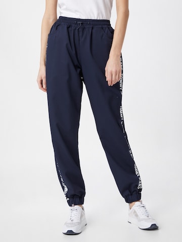 Tommy Jeans Pants in Blue: front