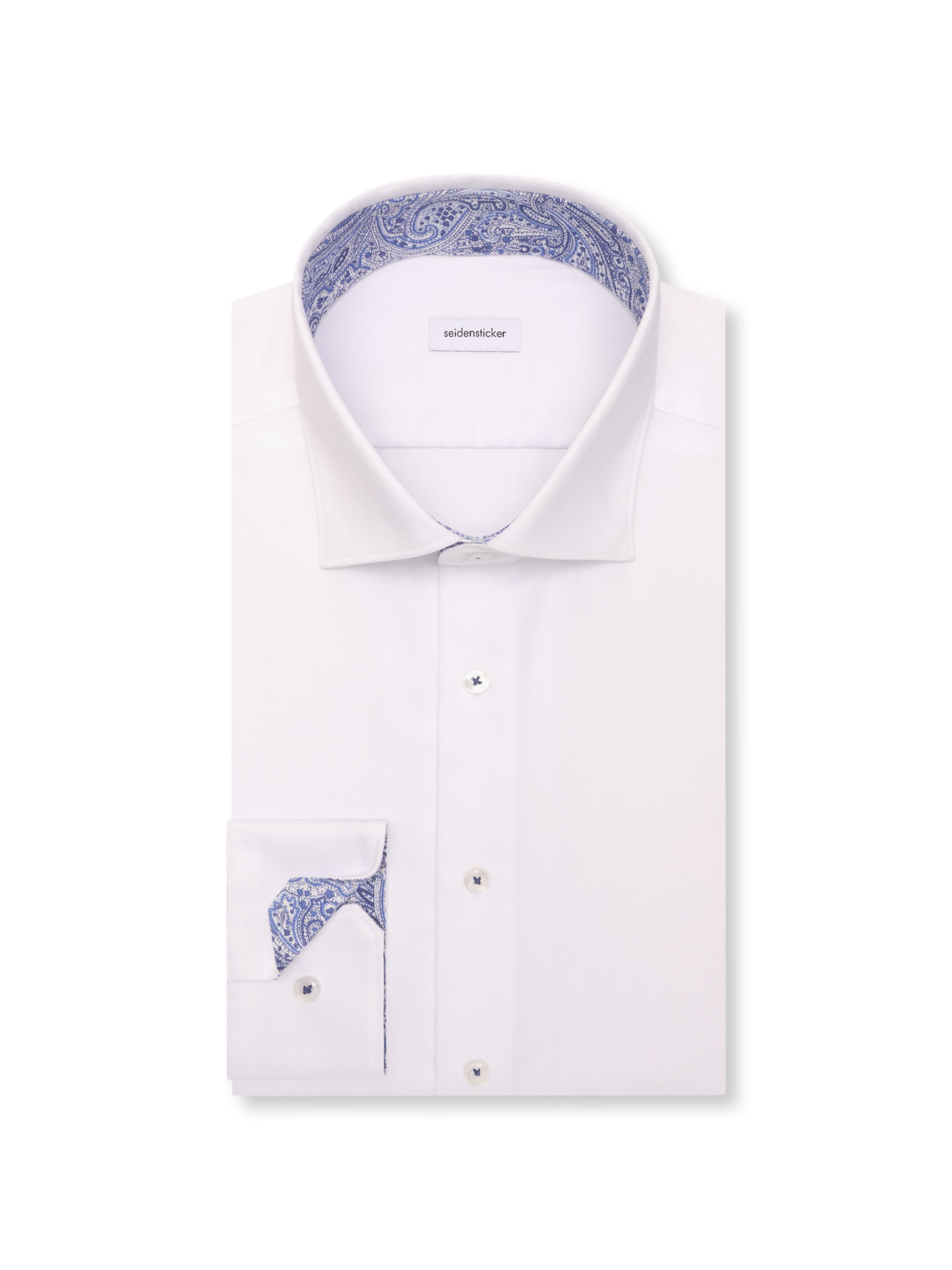 SEIDENSTICKER Regular fit Business shirt 'Schwarze Rose' in White